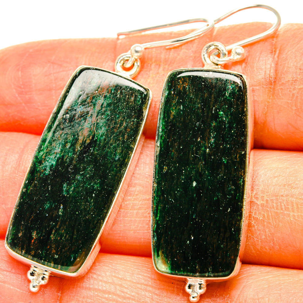 Green Aventurine Earrings handcrafted by Ana Silver Co - EARR427977