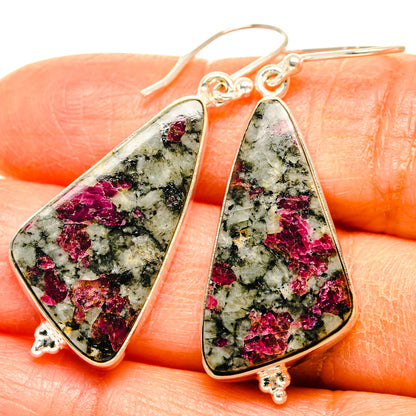 Russian Eudialyte Earrings handcrafted by Ana Silver Co - EARR427979