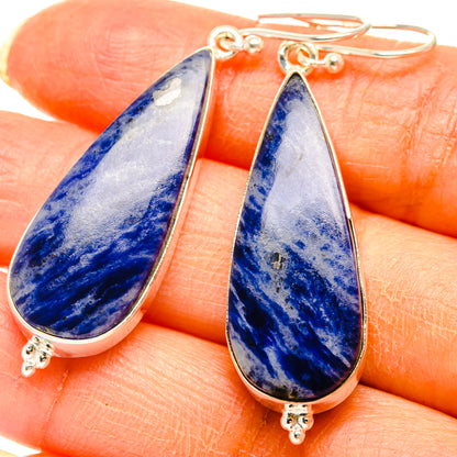 Sodalite Earrings handcrafted by Ana Silver Co - EARR427981