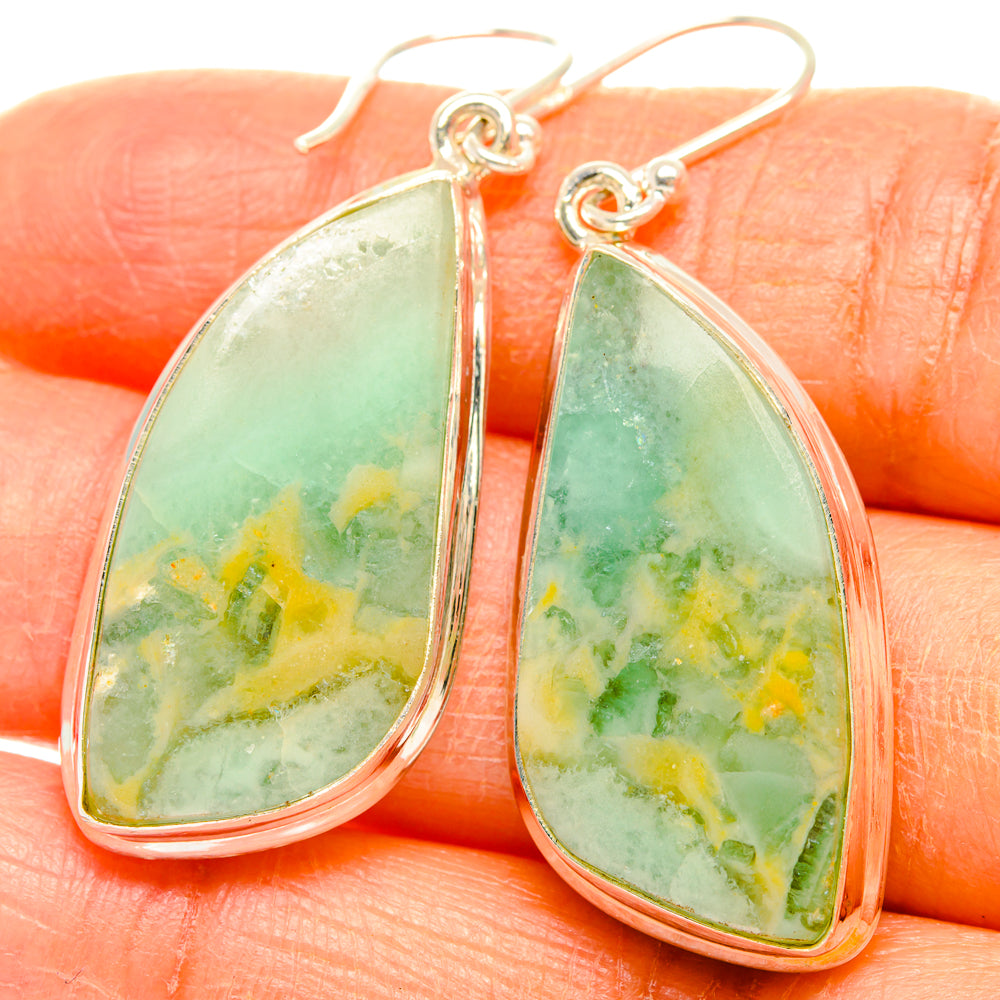 Peruvian Opal Earrings handcrafted by Ana Silver Co - EARR427982
