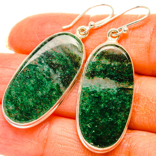 Green Aventurine Earrings handcrafted by Ana Silver Co - EARR427984