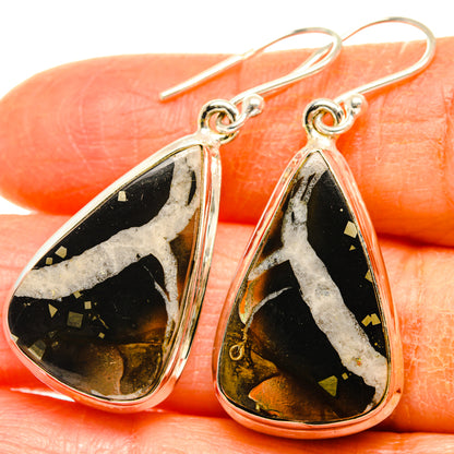 Septarian Geode Earrings handcrafted by Ana Silver Co - EARR427986