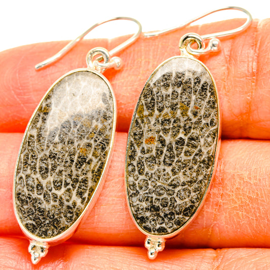 Stingray Coral Earrings handcrafted by Ana Silver Co - EARR427987