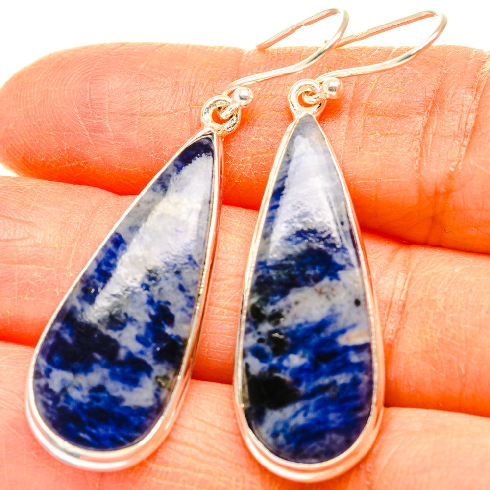Sodalite Earrings handcrafted by Ana Silver Co - EARR427993