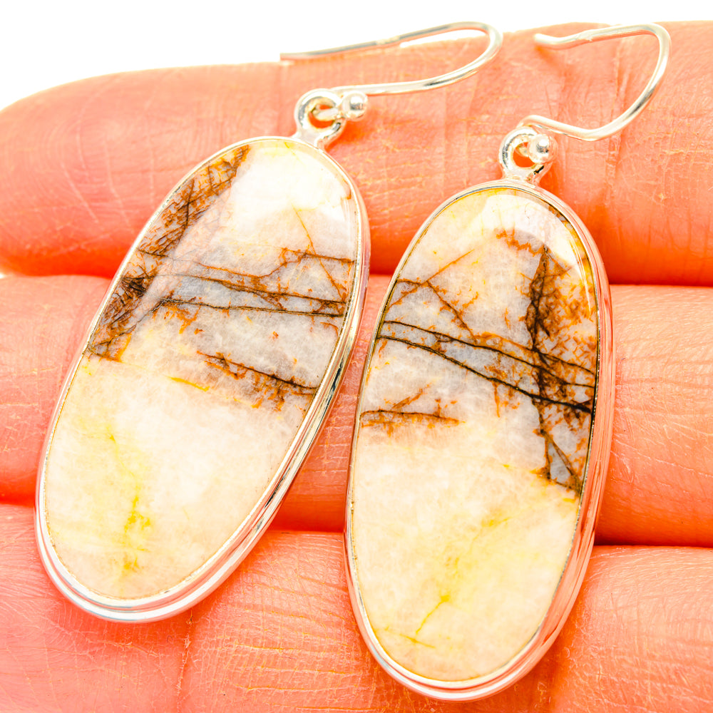 Picture Jasper Earrings handcrafted by Ana Silver Co - EARR427994