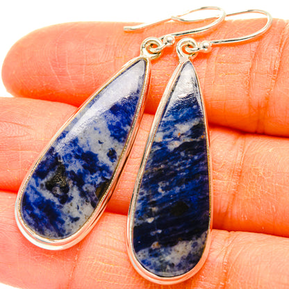 Sodalite Earrings handcrafted by Ana Silver Co - EARR427998
