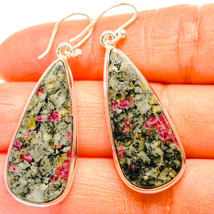 Russian Eudialyte Earrings handcrafted by Ana Silver Co - EARR428010
