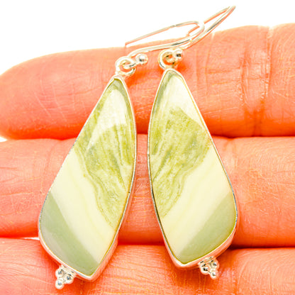 Lemon Jasper Earrings handcrafted by Ana Silver Co - EARR428016