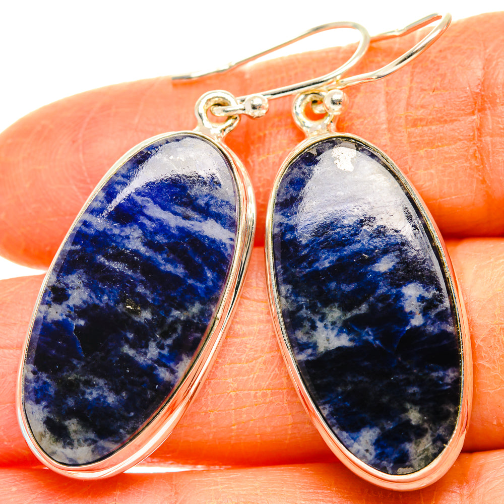 Sodalite Earrings handcrafted by Ana Silver Co - EARR428020