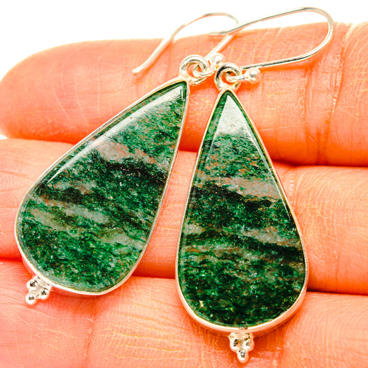 Green Aventurine Earrings handcrafted by Ana Silver Co - EARR428023