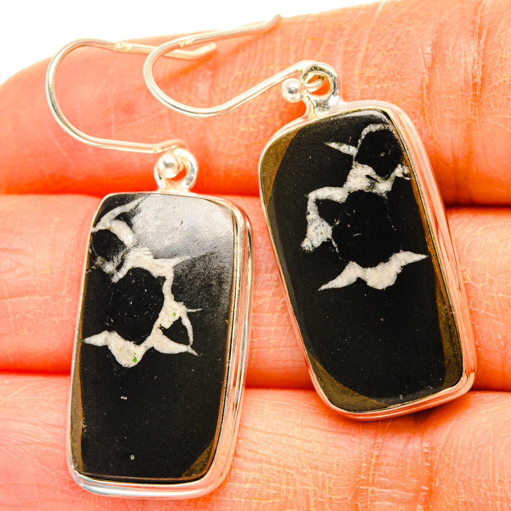Septarian Geode Earrings handcrafted by Ana Silver Co - EARR428025