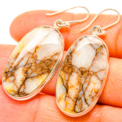 Picture Jasper Earrings handcrafted by Ana Silver Co - EARR428033