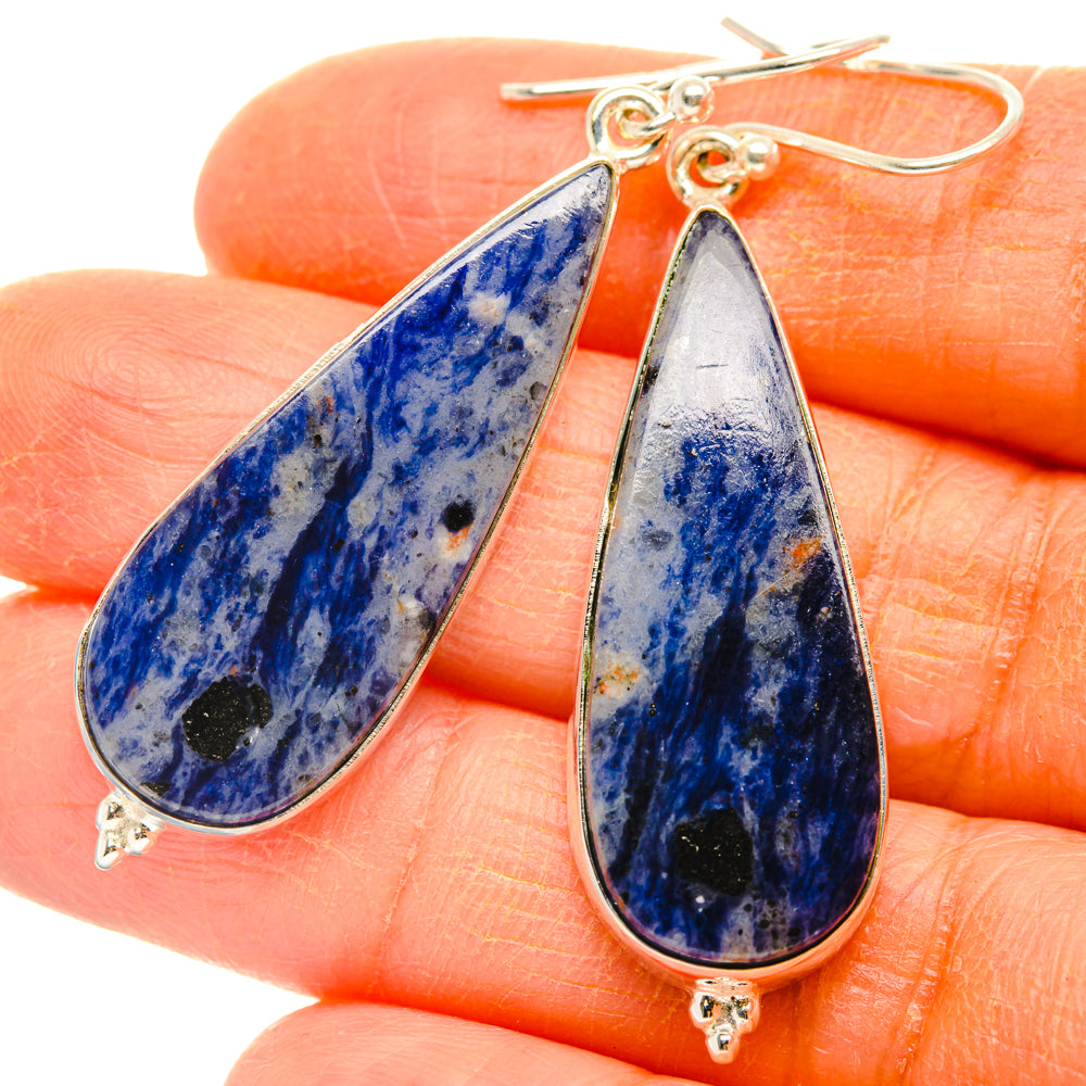 Sodalite Earrings handcrafted by Ana Silver Co - EARR428034
