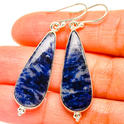 Sodalite Earrings handcrafted by Ana Silver Co - EARR428042