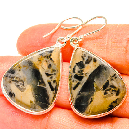 Peanut Wood Jasper Earrings handcrafted by Ana Silver Co - EARR428046