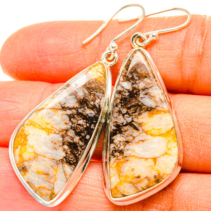 Butterfly Jasper Earrings handcrafted by Ana Silver Co - EARR428049