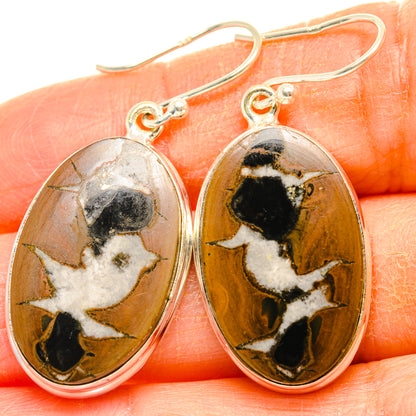 Septarian Geode Earrings handcrafted by Ana Silver Co - EARR428055
