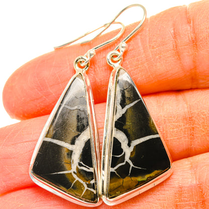 Septarian Geode Earrings handcrafted by Ana Silver Co - EARR428063