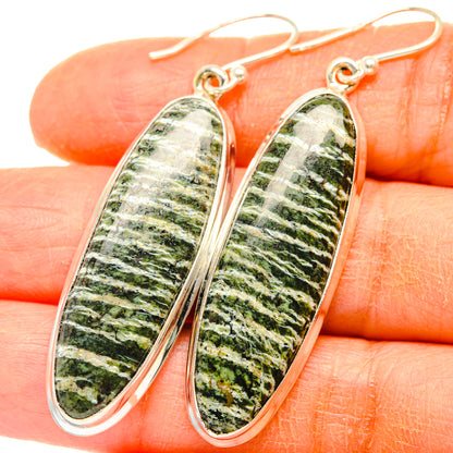 Green Swiss Opal Earrings handcrafted by Ana Silver Co - EARR428066