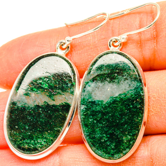 Green Aventurine Earrings handcrafted by Ana Silver Co - EARR428073