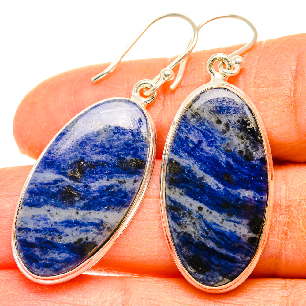 Sodalite Earrings handcrafted by Ana Silver Co - EARR428080