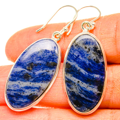 Sodalite Earrings handcrafted by Ana Silver Co - EARR428080