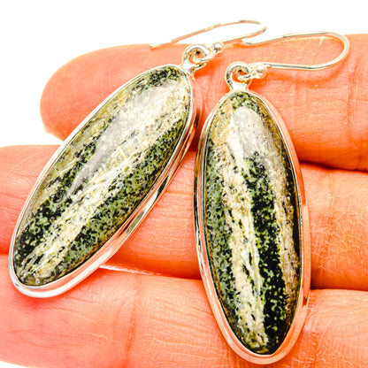 Green Swiss Opal Earrings handcrafted by Ana Silver Co - EARR428085