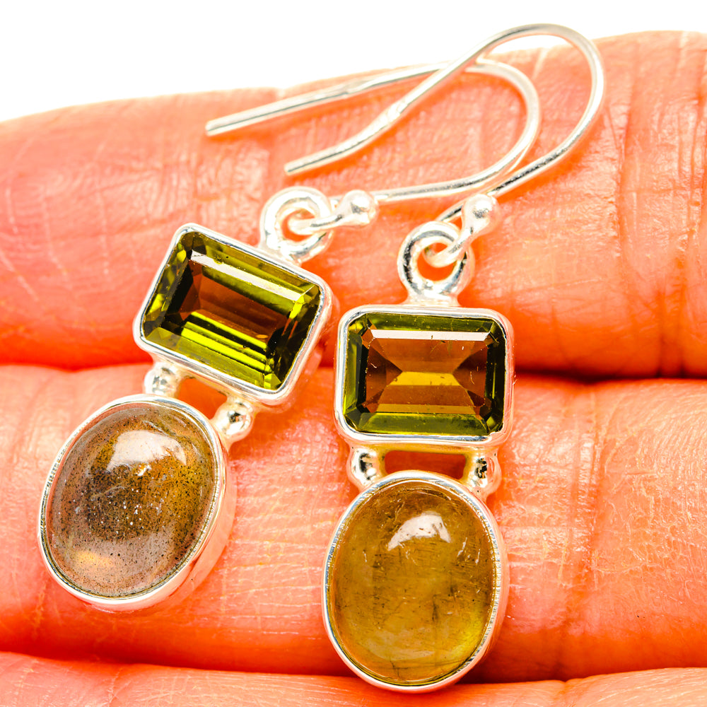Labradorite Earrings handcrafted by Ana Silver Co - EARR428101