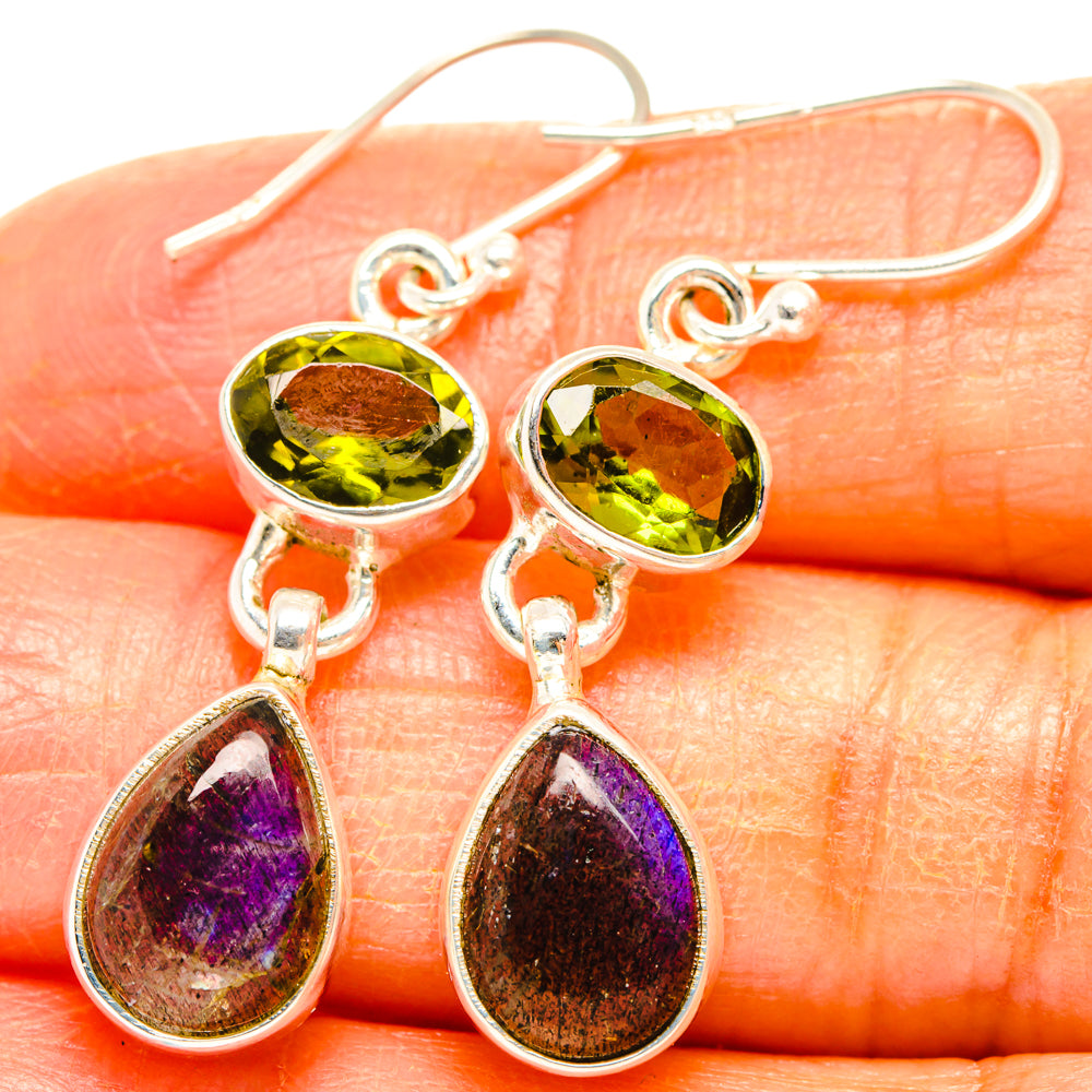 Labradorite Earrings handcrafted by Ana Silver Co - EARR428107