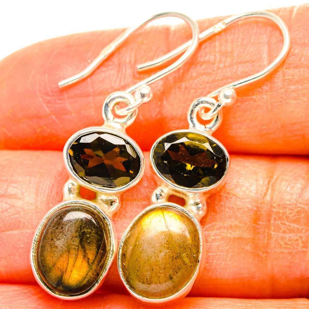 Labradorite Earrings handcrafted by Ana Silver Co - EARR428112