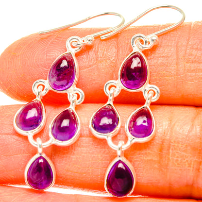Amethyst Earrings handcrafted by Ana Silver Co - EARR428115