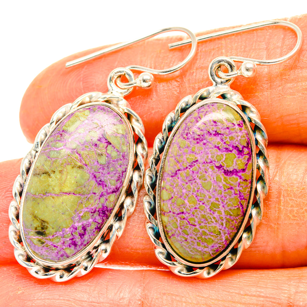 Stichtite Earrings handcrafted by Ana Silver Co - EARR428116