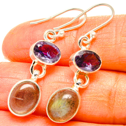 Labradorite Earrings handcrafted by Ana Silver Co - EARR428117
