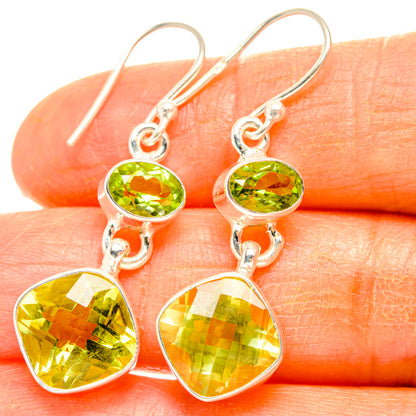 Citrine Earrings handcrafted by Ana Silver Co - EARR428121