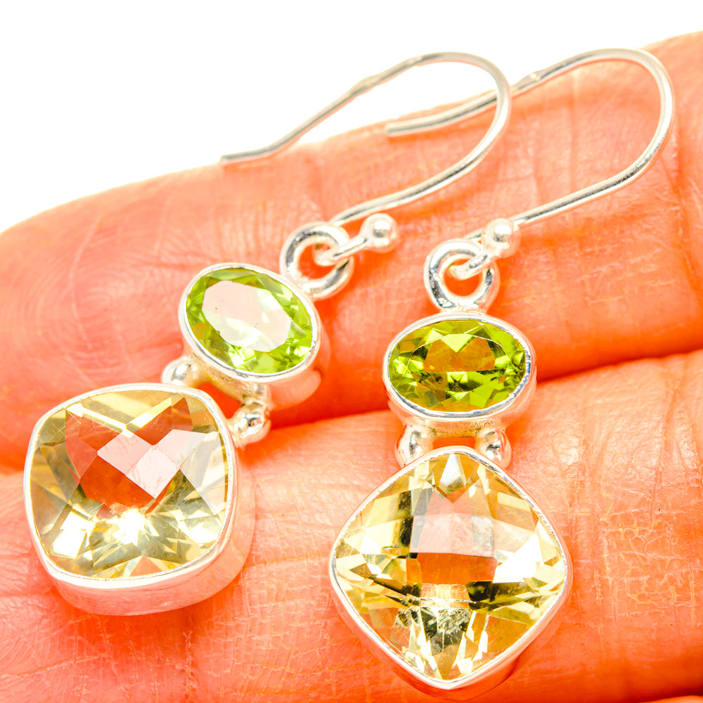 Citrine Earrings handcrafted by Ana Silver Co - EARR428123
