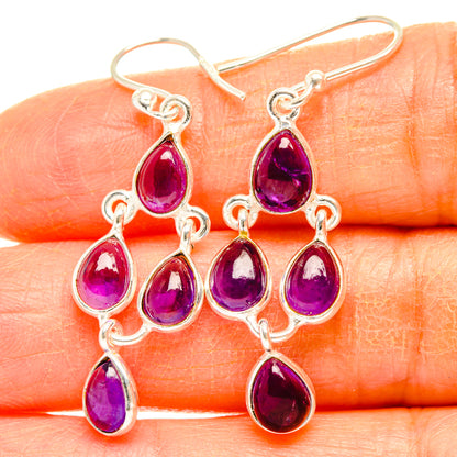 Amethyst Earrings handcrafted by Ana Silver Co - EARR428137