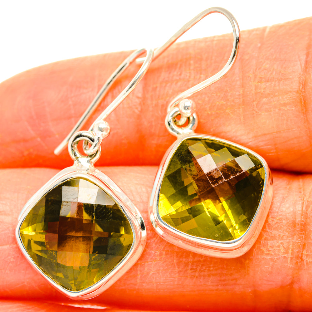 Citrine Earrings handcrafted by Ana Silver Co - EARR428139