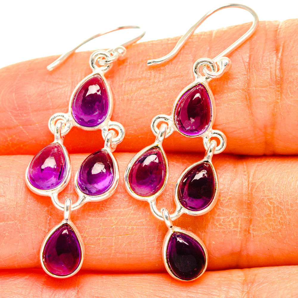 Amethyst Earrings handcrafted by Ana Silver Co - EARR428141