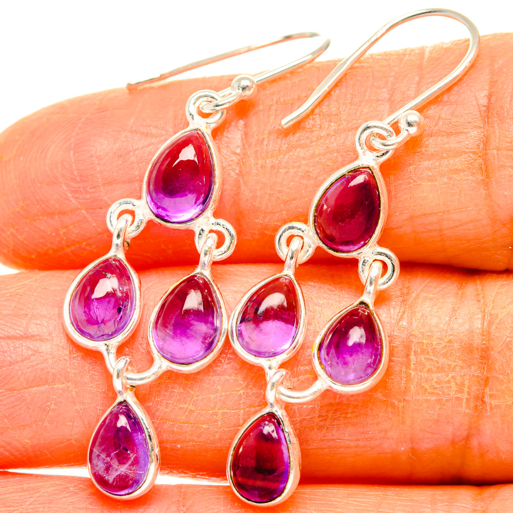 Amethyst Earrings handcrafted by Ana Silver Co - EARR428143