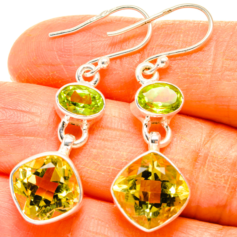 Citrine Earrings handcrafted by Ana Silver Co - EARR428146