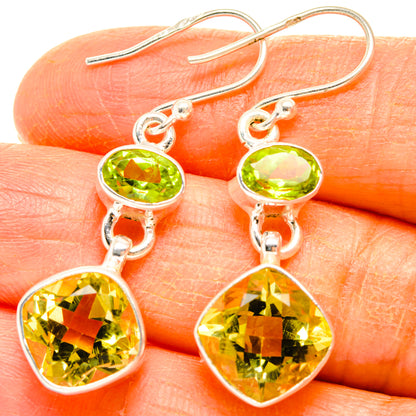 Citrine Earrings handcrafted by Ana Silver Co - EARR428146