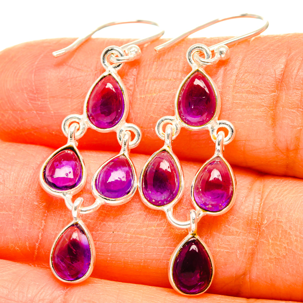 Amethyst Earrings handcrafted by Ana Silver Co - EARR428173