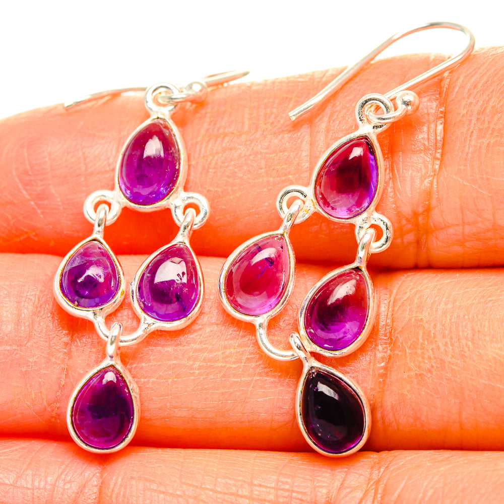 Amethyst Earrings handcrafted by Ana Silver Co - EARR428226