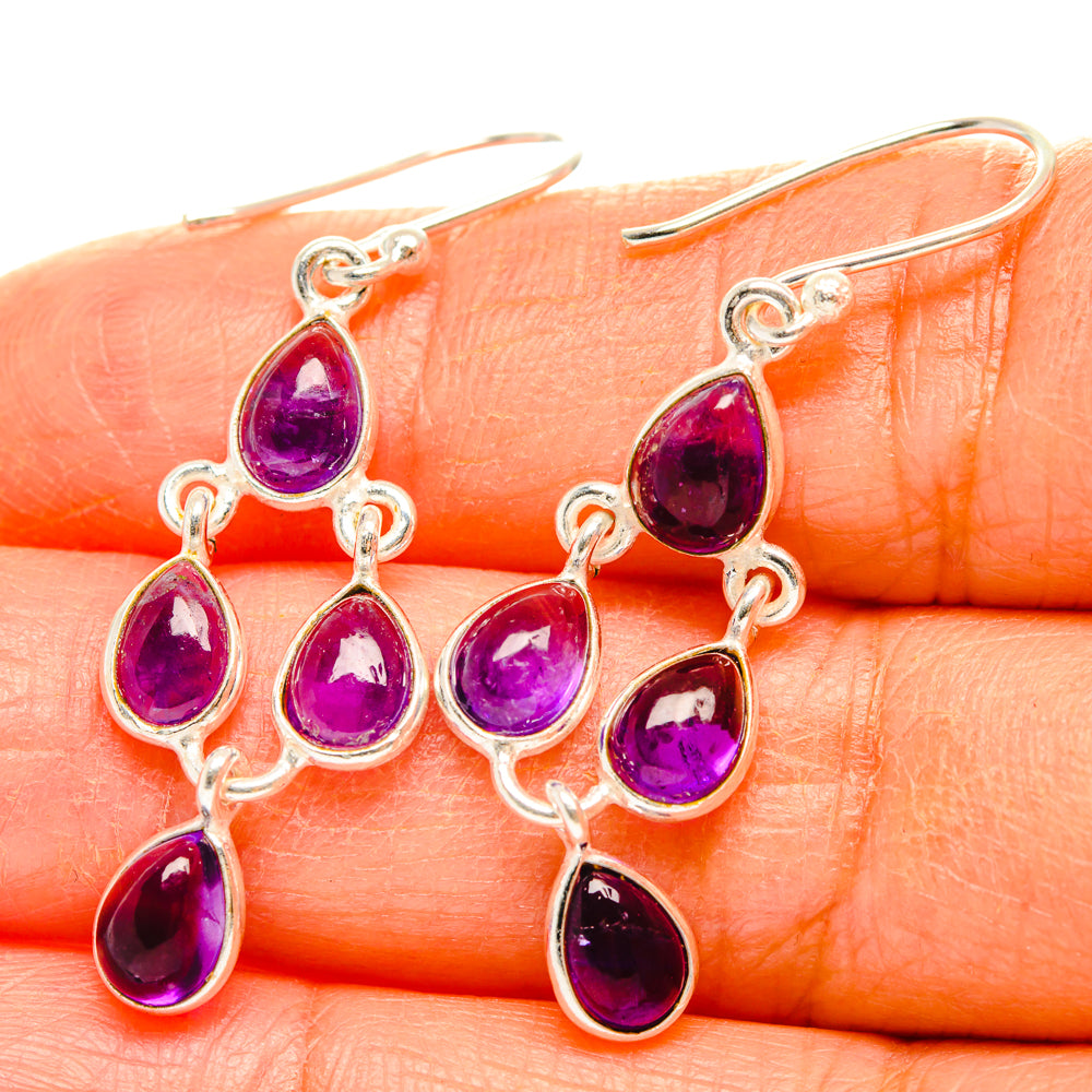 Amethyst Earrings handcrafted by Ana Silver Co - EARR428239