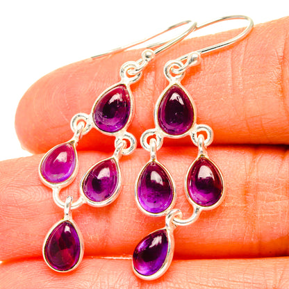 Amethyst Earrings handcrafted by Ana Silver Co - EARR428252