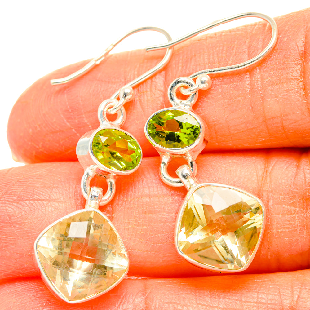 Citrine Earrings handcrafted by Ana Silver Co - EARR428256