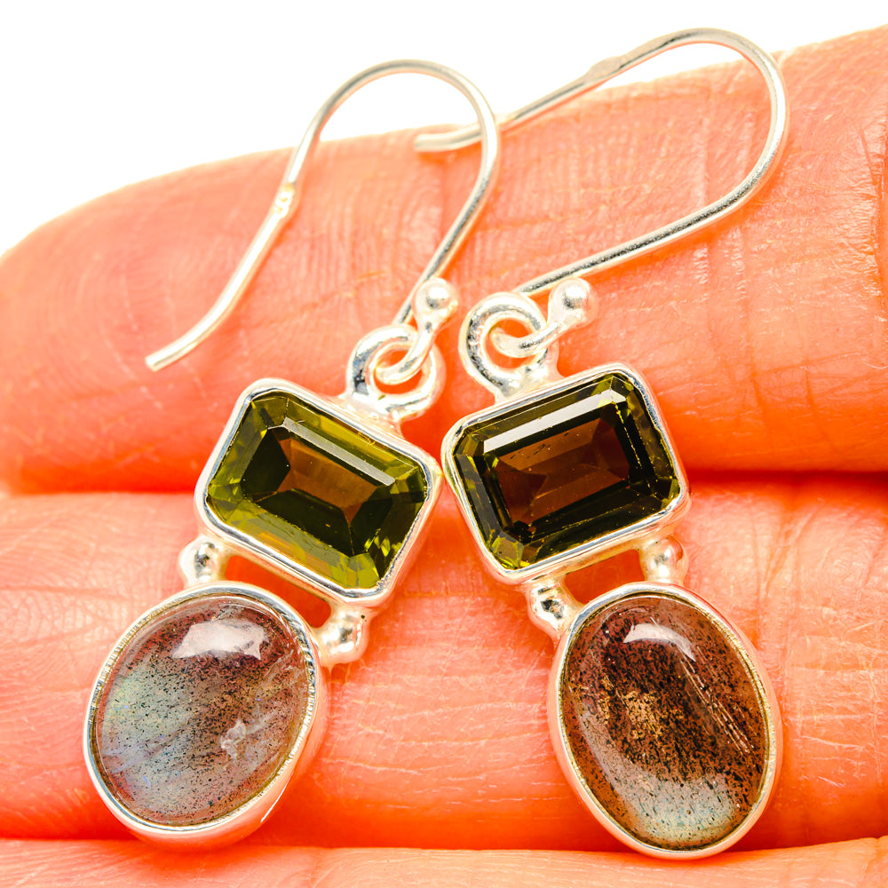 Labradorite Earrings handcrafted by Ana Silver Co - EARR428261