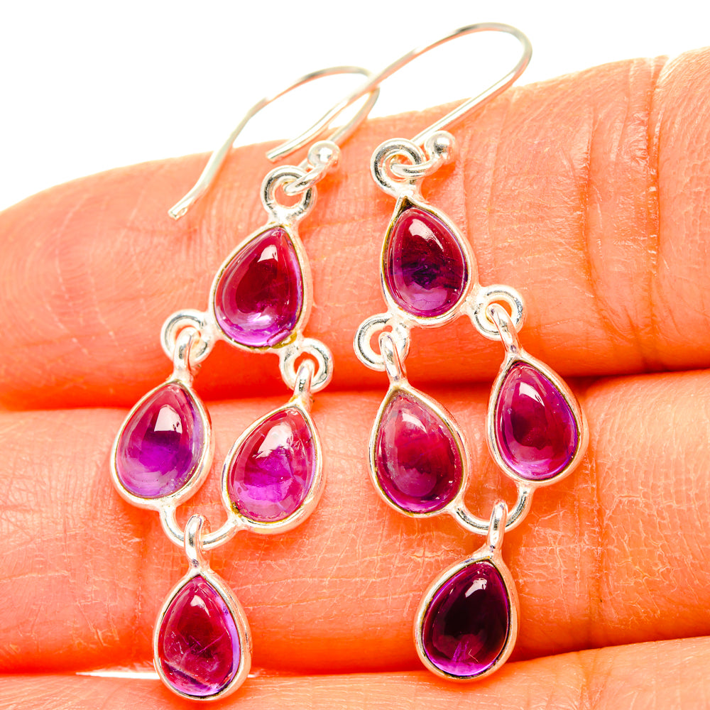 Amethyst Earrings handcrafted by Ana Silver Co - EARR428262