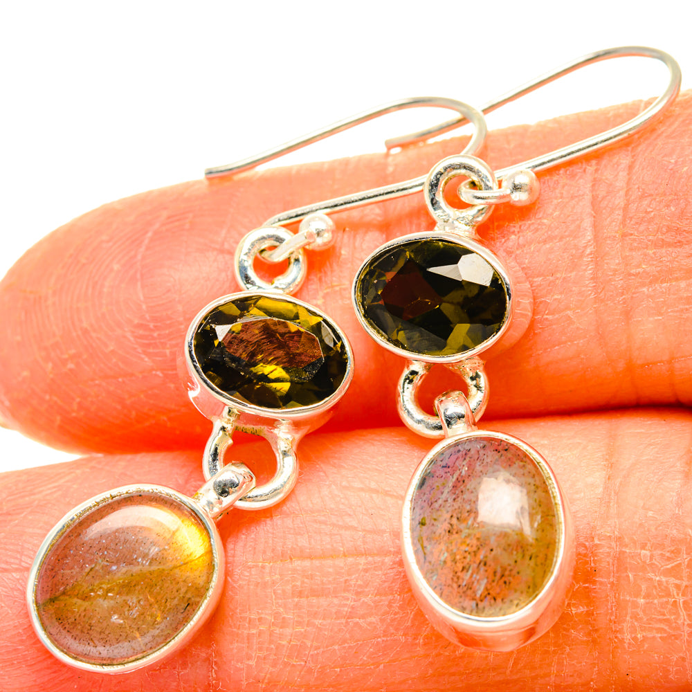 Labradorite Earrings handcrafted by Ana Silver Co - EARR428273
