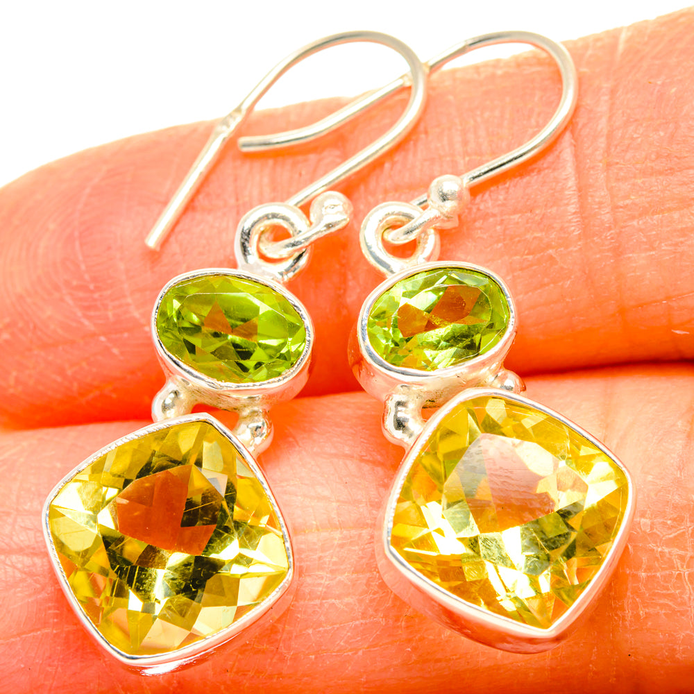 Citrine Earrings handcrafted by Ana Silver Co - EARR428279